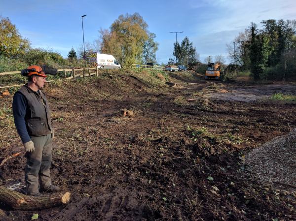 The site looked bare but it was full of life waiting to return.