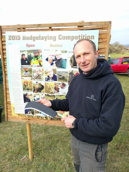 Tony Ridd at the 2016 Hedgelaying Competition